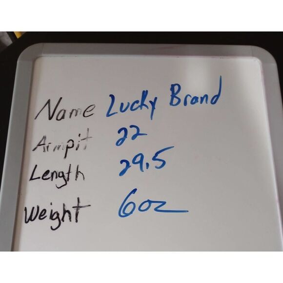 Lucky Brand Blouse Ladies 1x Distressed - Picture 7 of 7